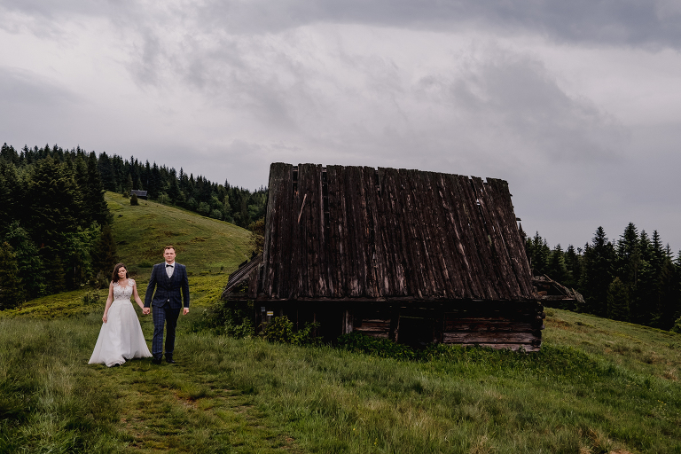 Ania i Adam | Kiedy w górach pada deszcz | Sesja ślubna 65